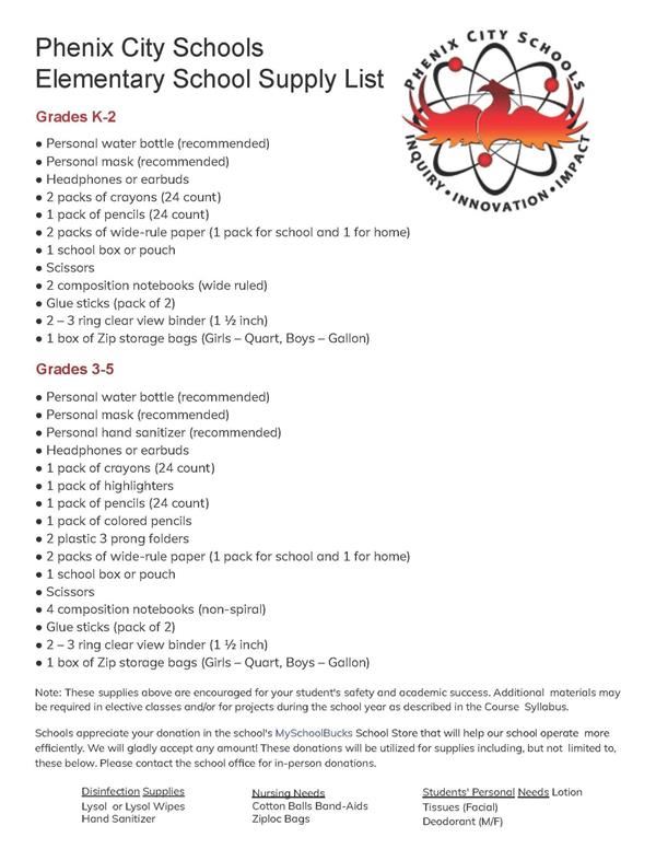 Supply List